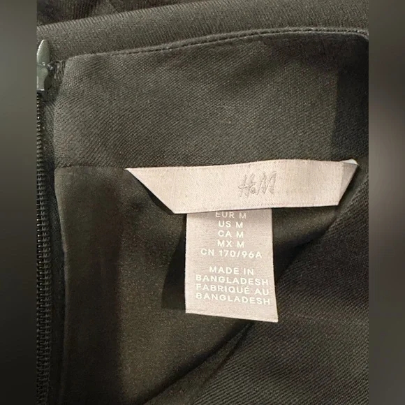 Linen Blend Faux Wrap Dress - Picture 3 of 7